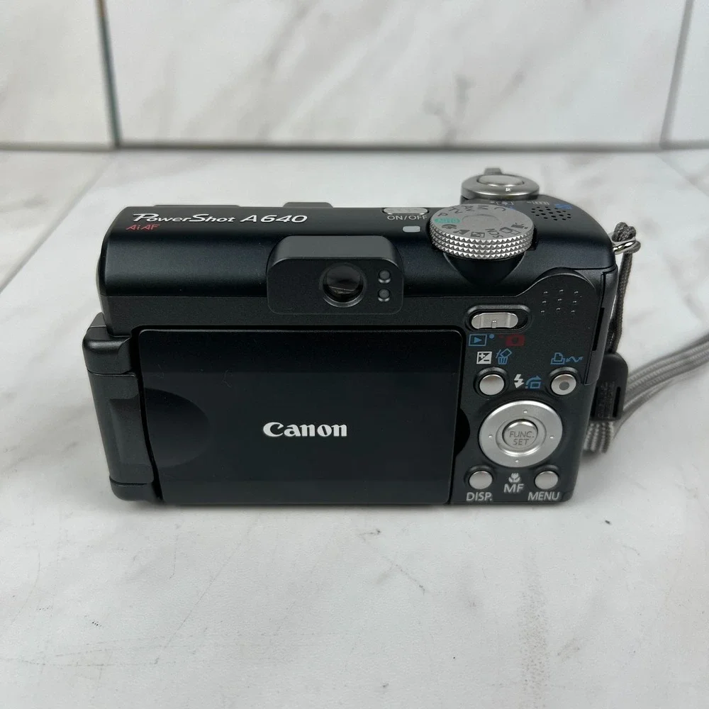 Canon PowerShot A640 10MP Black Digital Camera with 4X Optical Zoom - Tested